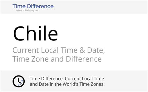 c date chile|Chile Current Local Time & Date, Time Zone and。